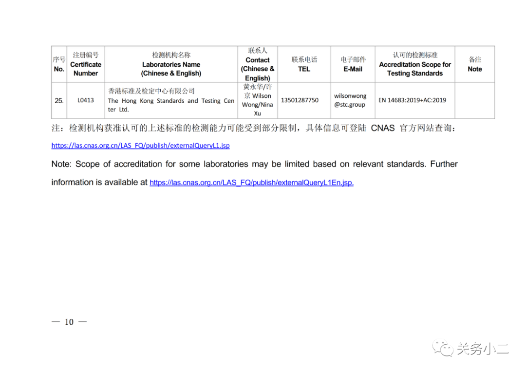 國內具備歐盟CE認證機構名單及EN149/14683檢測機構名單